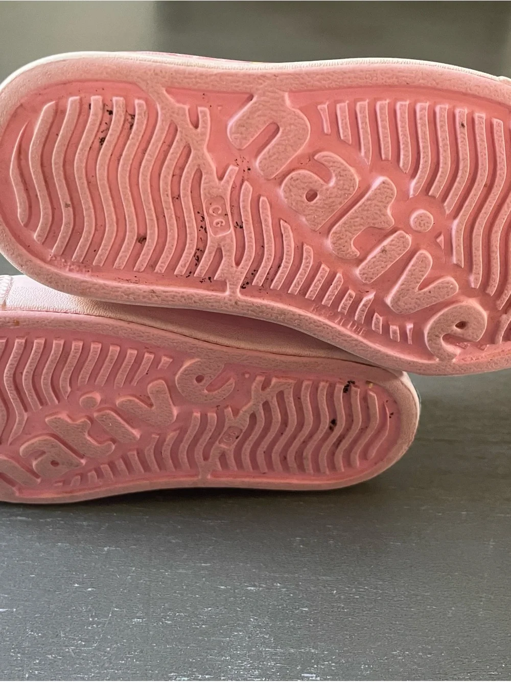Native Kids Pink Slip-On Water Shoe with Multicolor Summer Design